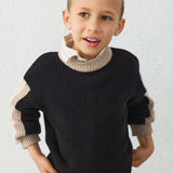 Contrast Detail Sweater