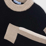 Contrast Detail Sweater