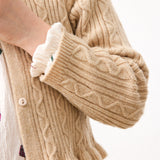 Fur Collar Cardigan