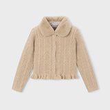 Fur Collar Cardigan