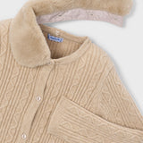Fur Collar Cardigan