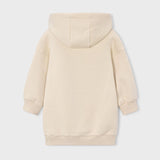 Cherry Print Fleece Hooded Sweatshirt Dress