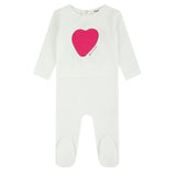 Short Sleeve Heart Footie