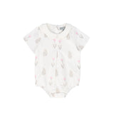 Scattered Floral Collared Romper