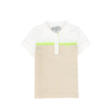 Striped Contrast Pique Polo
