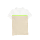 Striped Contrast Pique Polo