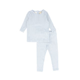 Blue Stripe Monogram Pajamas