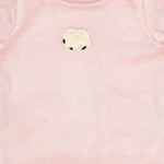 Bebe Jolee Pink Velour Graphic Footie