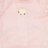 Bebe Jolee Pink Velour Graphic Footie