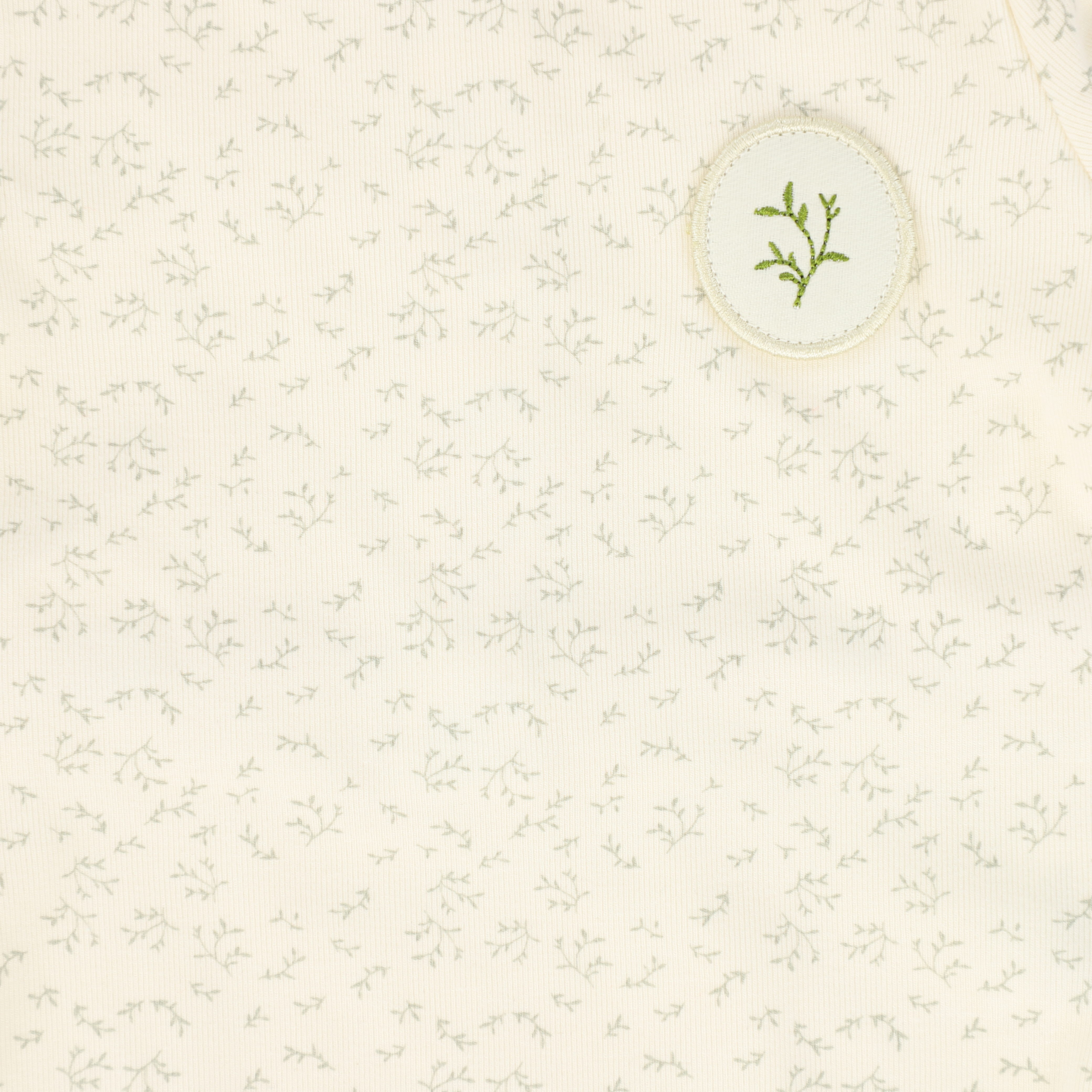 Bebe Jolee Sage Floral Seamed Footie