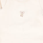 Bebe Jolee Pink Heather Applique Footie