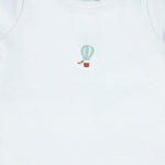 Bebe Jolee Blue Heather Applique Footie