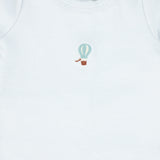 Bebe Jolee Blue Heather Applique Footie