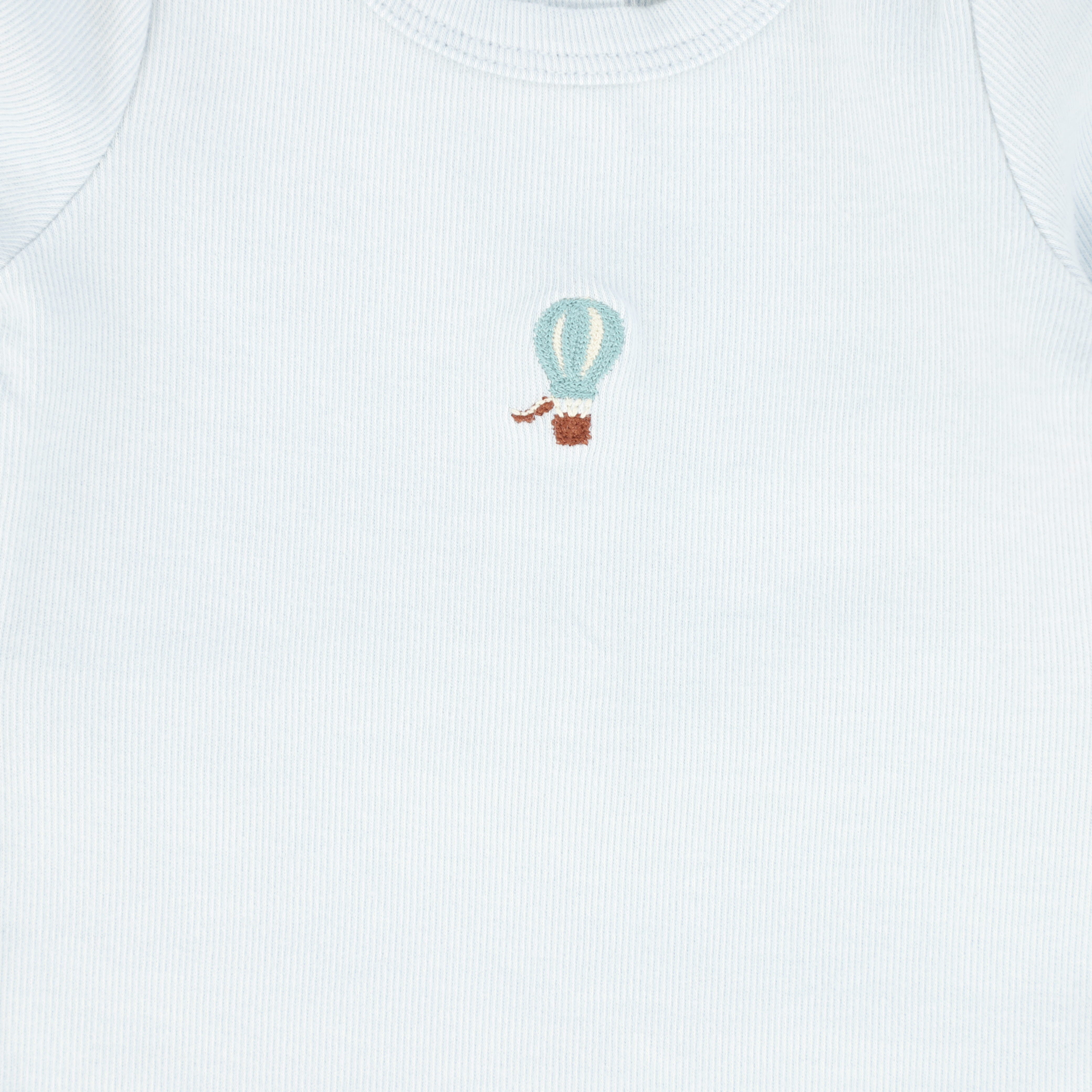 Bebe Jolee Blue Heather Applique Footie
