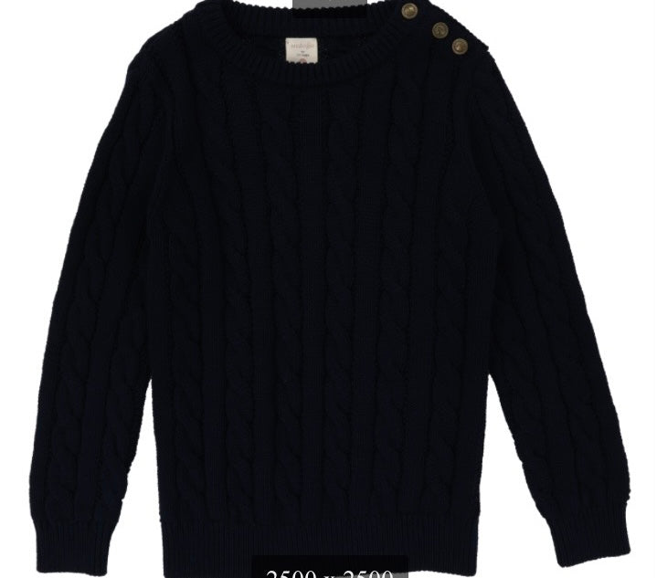Cable Crewneck Sweater