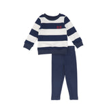 Striped Sweatshirt Set