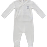 Blue Teddy Wrap Footie