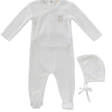 Stone Teddy Wrap Footie