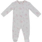Pink Toile Footie