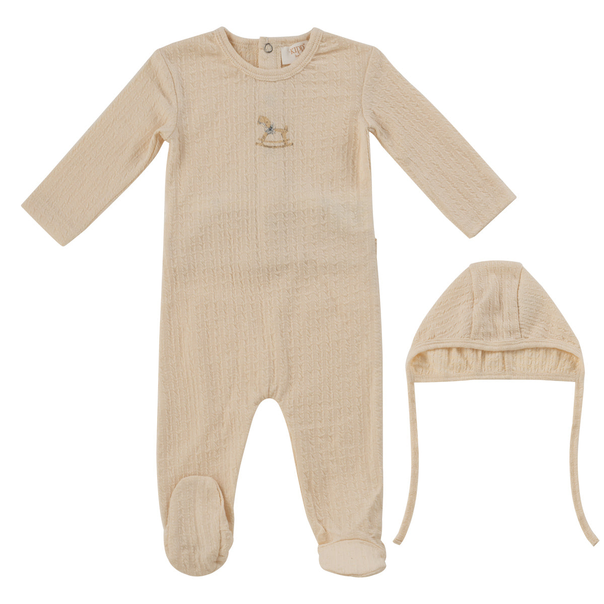 Blue Rocking Horse Romper