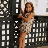 Leopard Piped Romper