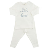"lil bro" Sky Blue Embroidered 2pc Set