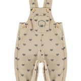 Hearts Print Dungarees