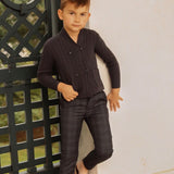 Wide Ribbed Knit Double Breasted Cardigan