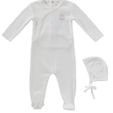 Pink Teddy Wrap Footie