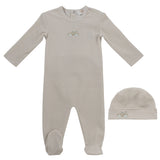 Stone Carrera Pinstripe Footie