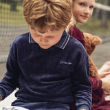 Boys Velour Polo Pajama