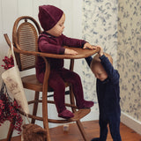 Girls Velour Polo Footie