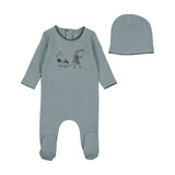 Blue Fog Promenade Footie & Beanie