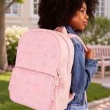 Bow Floral Quilted Large Backpack with Charm