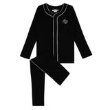 Boys Button Down Loungewear Set