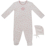 Pink Petit Pois Footie