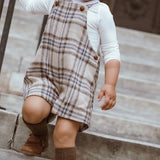 Plaid Overalls