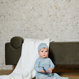 Blue Toile Footie