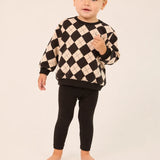 Toddler Casual Argyle Sweatshirt Set