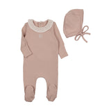Pink B Collar Footie