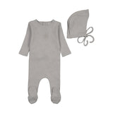 Blue Bird Pointelle Footie & Bonnet