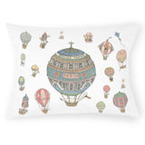 Atelier Choux Hot Air Balloons Satin Cushion
