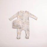 Boys Dollhouse Print Footie