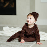 Boys Logo Velour Footie