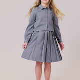 Cynthia Pinstripe Shirt & Skirt Set