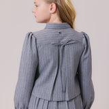 Cynthia Pinstripe Shirt & Skirt Set