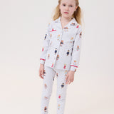 Grey/Red Crew Bear Grandpa Pajama Set