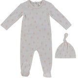 Pink Up & Away Footie
