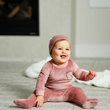 Girls Logo Velour Footie