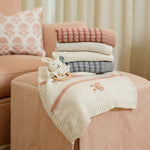 Mini Bow Blanket Pink